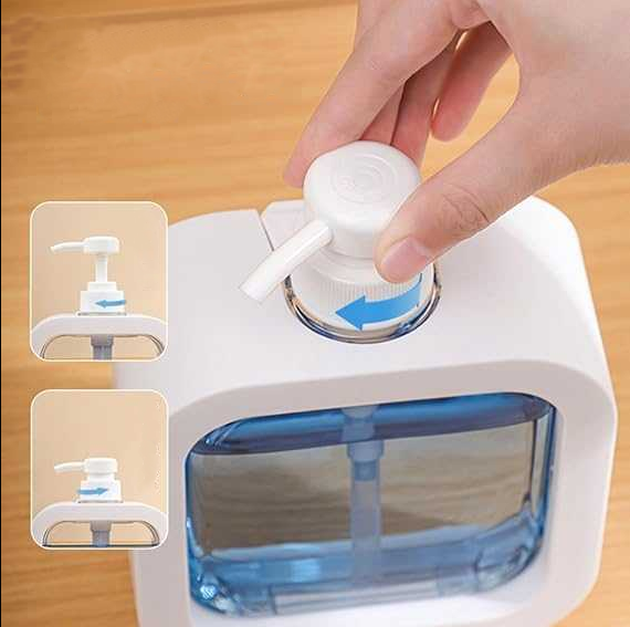 500ml Liquid Soap Dispenser – Clear Square Hand Wash & Dish Soap Bottle